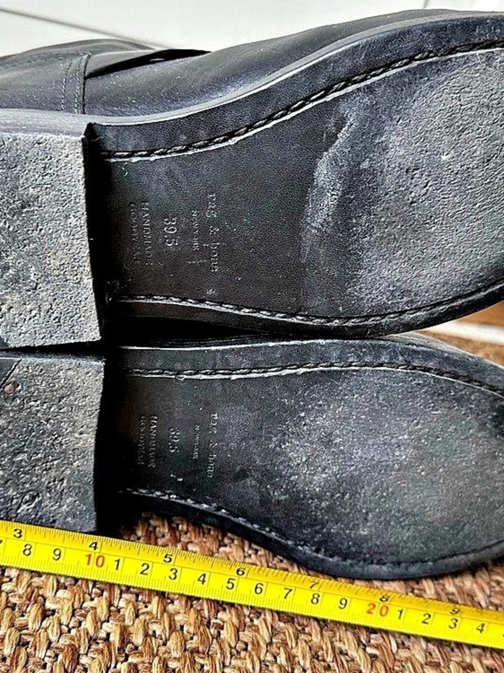 Rag and Bone Black Leather biker Boots - Picture 6 of 6